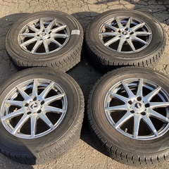 アルミホイール 12800円 16×6.5J スタッドレスタイヤ 215/65R16 ダンロップ 12年製🌟14