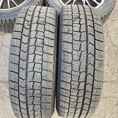 アルミホイール 12800円 15×5.5J スタッドレスタイヤ 185/60R15 ダンロップ 18年製🌟16
