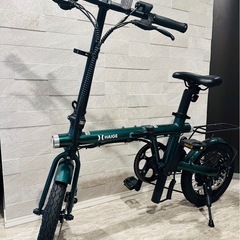 超美品】HAIGE 電動アシスト折りたたみ自転車