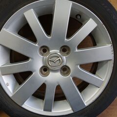 マツダ純正アルミホイール＋夏タイヤ　デミオＤＹ３Ｗ　ダンロップ　ＥＣ２０３　175/60R15