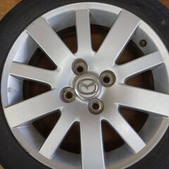 マツダ純正アルミホイール＋夏タイヤ　デミオＤＹ３Ｗ　ダンロップ　ＥＣ２０３　175/60R15