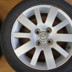 マツダ純正アルミホイール＋夏タイヤ　デミオＤＹ３Ｗ　ダンロップ　ＥＣ２０３　175/60R15