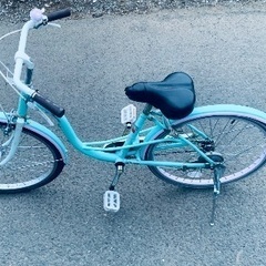 ☆ジモティ割あり☆ 子供用自転車 22インチ ブルー クリーニング済み