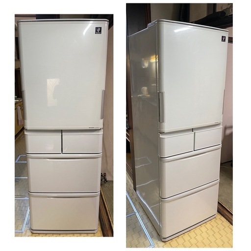 冷凍冷蔵庫384L（シャープ） 冷蔵庫(SJ-PW38W-N)綺麗 ヨドバシ