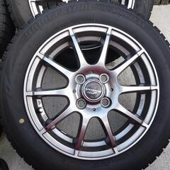 【中古】155/65R14　BLIZZAK VRX　ホイール4本セット