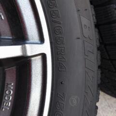 【中古】155/65R14　BLIZZAK VRX　ホイール4本セット