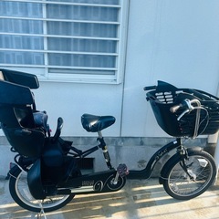 子供用シート二つ付き自転車