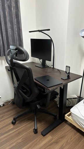 ニトリ 手動式昇降デスク マーフィー2 120 DBR ニトリ 昇降デスク(手動