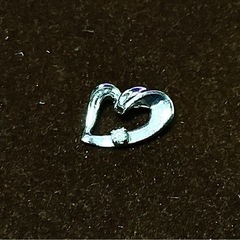 K10WG ダイヤ0.01ct 刻印有 ペンダントトップ