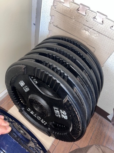 アイロテック10kg✖️6枚 Tomo】BODYMAKER ラバーダンベルプレート