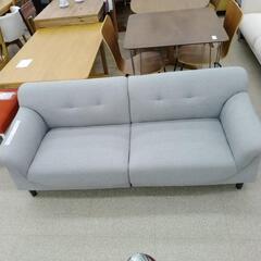 送料無料　ソファ　ソファー　リビングソファ　2人掛け　フロアソファ　グレー ☆2人掛けソファ☆ ラブソファ ダークグレー ハイバック 布製