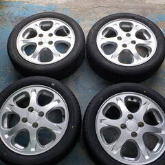 スバル純正  ホイールと新品タイヤ２本とバリ山２本 
