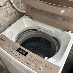 　ほぼ新品　ハイセンス 全自動洗濯機 7.5kg  ¥43000→¥25000