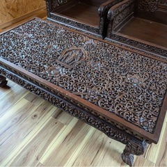 アジアンスタイル 木製ソファセット