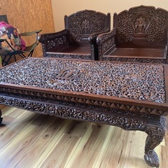 アジアンスタイル 木製ソファセット アジアンスタイル 木製ソファセット