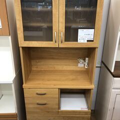 ☆ジモティ割あり☆ ニトリ NITORI 食器棚 ナチュラル W80×D41×H181