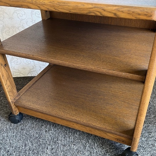 浜本工藝　ファックス台　電話台　キャビネット　FAX台　浜本工芸 新品未使用 浜本工芸の家具 キャスター付き収納 電話ファクス台 浜本