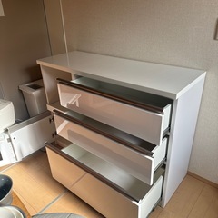 今週末処分予定】キッチンボード/松田家具/サブリナ/幅90