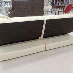 ☆ジモティ割あり☆ ソファー2人掛け クリーム W164×D180×H134 