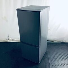 ID:k555232 三菱 MITSUBISHI 冷蔵庫 一人暮らし 中古 2021年製 2ドア 146L マットチャコール ファン式 右開き MR-P15F-H  【リユース品：状態B】【送料無料】【設置費用無料】