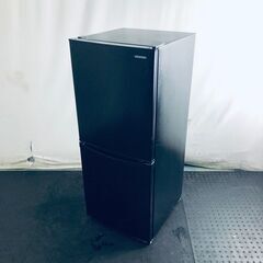 ID:rc12574 アイリスオーヤマ IRISOHYAMA 冷蔵庫 一人暮らし 中古 2023年製 2ドア 142L ブラック 直冷式 右開き IRSD-14A-B  【リユース品：状態C】【送料無料】【設置費用無料】