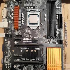 Intel CPU 6700K マザーボードASRock Z170PRO4Sのセット