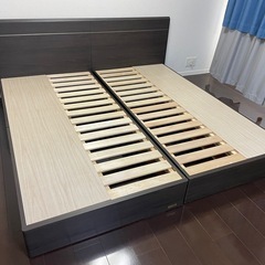 キングサイズベッドフレームの中古が安い！激安で譲ります・無料で  