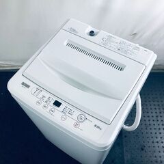 ID:sg218617 ヤマダ電機 YAMADA 洗濯機 一人暮らし 中古 2022年製 全自動洗濯機 6.0kg ホワイト 送風 乾燥機能付き YWM-T60H1  【リユース品：状態C】【送料無料】【設置費用無料】
