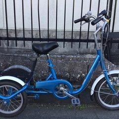 整備・良品＞ブリジストン 三輪車 ピンク系・前輪タイヤ、スポーク全て