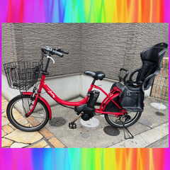🌈美車！🌈現行長生きバッテリー 8.7Ah🌈　YAMAHA　ヤマハ　パスバビー　 電動自転車　電動アシスト自転車　子供乗せ　11117