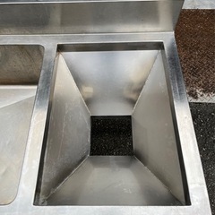 業務用 2槽シンク 幅1200×奥600×高さ800+120(