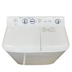 24C724_ジC Haier ハイアール 5.5kg二槽式洗濯機 JW-W55E 2019