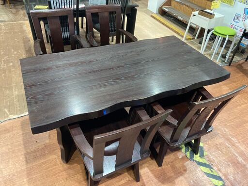 【愛品館 市原店】回転チェア｜4人用ダイニングテーブルセット