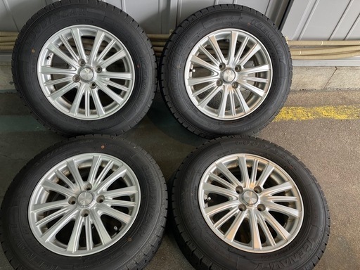 175/70R14 ホイールタイヤ4本セット グッドイヤー アイスナビ7 溝 6 