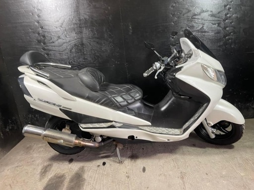 ★支払総額4.0万円★走行テスト済み！始動動画あり♪ スズキ スカイウェイブ250 CJ43A 社外マフラー！カスタムあり♪バックレスト！ちょっとした足に♪ ☆支払総額4.0万円☆走行テスト済み！始動動画あり♪ スズキ