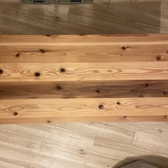 KANADEMONO THE LOW TABLE /杉無垢材 x Black Steel- Low_Rectangle