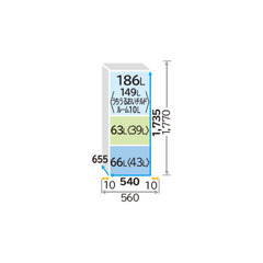 冷蔵庫 日立 315L R-K32JV 2019年12月新品購入
