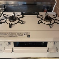 ノーリツ NLG2292WHLA 【左強火力バーナー/都市ガス12A/13A専用】無水片面焼グリル ナチュラルホワイト ホーロートップ