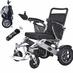 ジャンク品　電動車椅子 全自動折りたたみ式車いす アルミニウム合金 介護用品歩行器 外出用