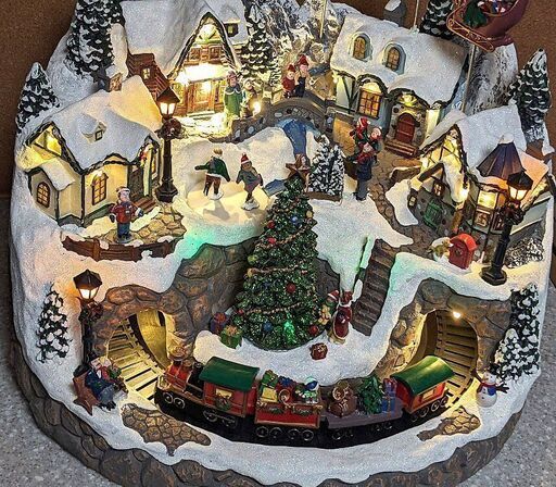 美品！希少品■クリスマス オルゴールオーナメント飾り★スノーホリデービレッジANIMATED★2023年モデル コストコ購入品◎ 美品！希少品□クリスマス オルゴールオーナメント飾り☆スノー