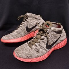 ⑦NIKE◆ルナフライニット　チャッカ　ピンクグレー　２８.ｃｍ　美品