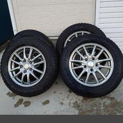 ☆195/65R15スタッドレス22年製 LEBEN5穴114.3+43 6J セレナ ノア 