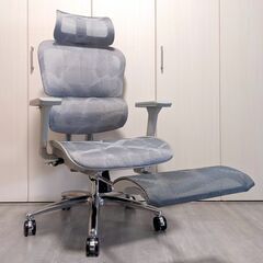 【美品】LOOKIT ダイナミクスプロ オフィスチェア（ヘッドレスト・ フットレスト付）