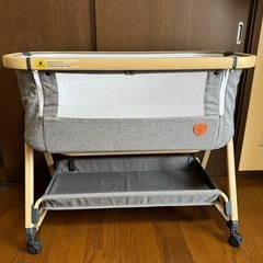 HZDMJ ベビーベッド/特注品のマットレス付き(ほぼ新品)