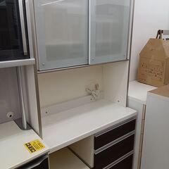 ★ジモティ割あり★ パモウナ レンジボード ダークブラウン H198.5×D45.5×W90 クリーニング済み HJ5011