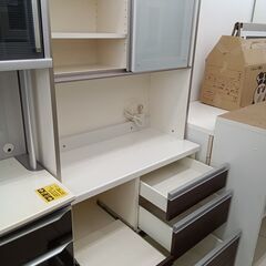 ★ジモティ割あり★ パモウナ レンジボード ダークブラウン H198.5×D45.5×W90 クリーニング済み HJ5011