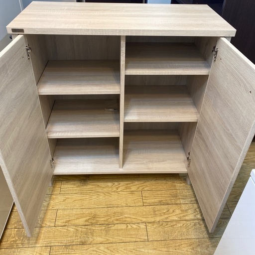 ?オークナチュラル?佐藤産業 LAFIKA キッチンラック キャビネット 