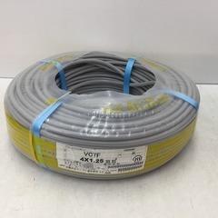 住電HSTケーブル 住電日立ケーブル VCTFケーブル ビニルキャブタイヤ丸形コード 4×1.25mm2 4心 4芯 4C 灰 条長100m 2020年7月製 未開封品 【工具専門店 テイクハンズ金沢野々市店】