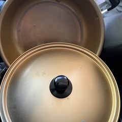 芋煮会で大活躍アルミ鍋42cm(約22㍑)蓋付