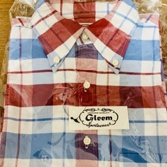 ☆新品　Gleem チェックシャツ サイズ38 レッド ☆新品 Gleem チェックシャツ サイズ38 レッド